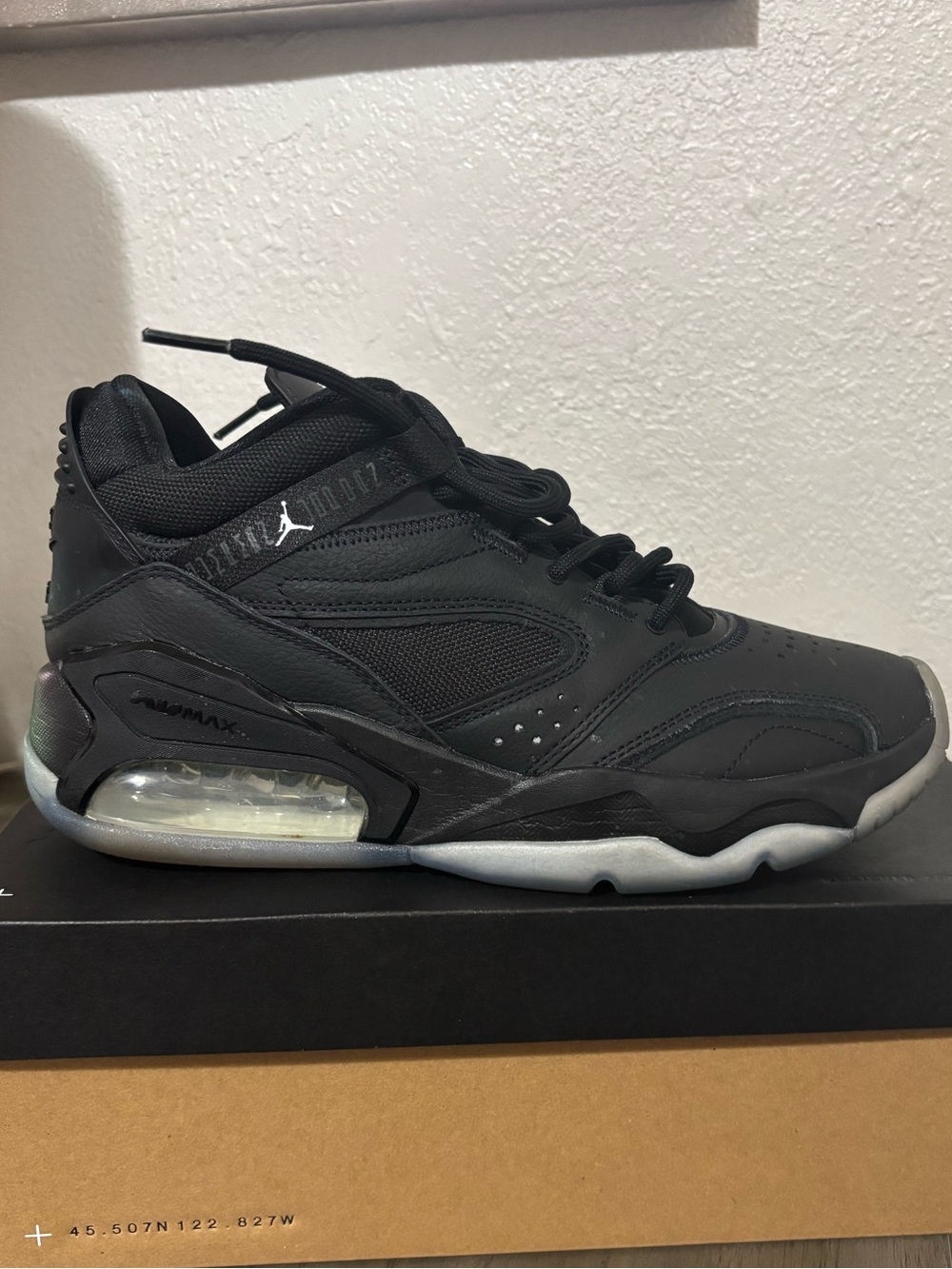 Air Max Nike Jordan Men's Black Athletic Sneaker